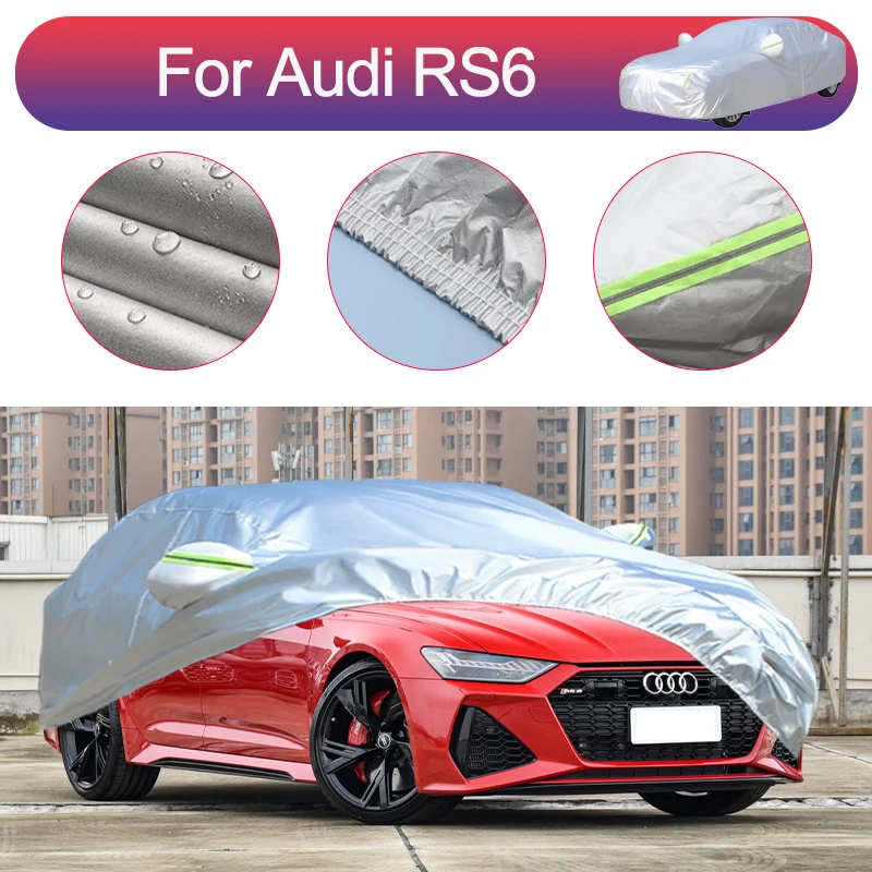 

Для Audi RS6 наружная защита полный автомобильный чехол снежный чехол солнцезащитный козырек водостойкий пылезащитный внешние автомобильные аксессуары