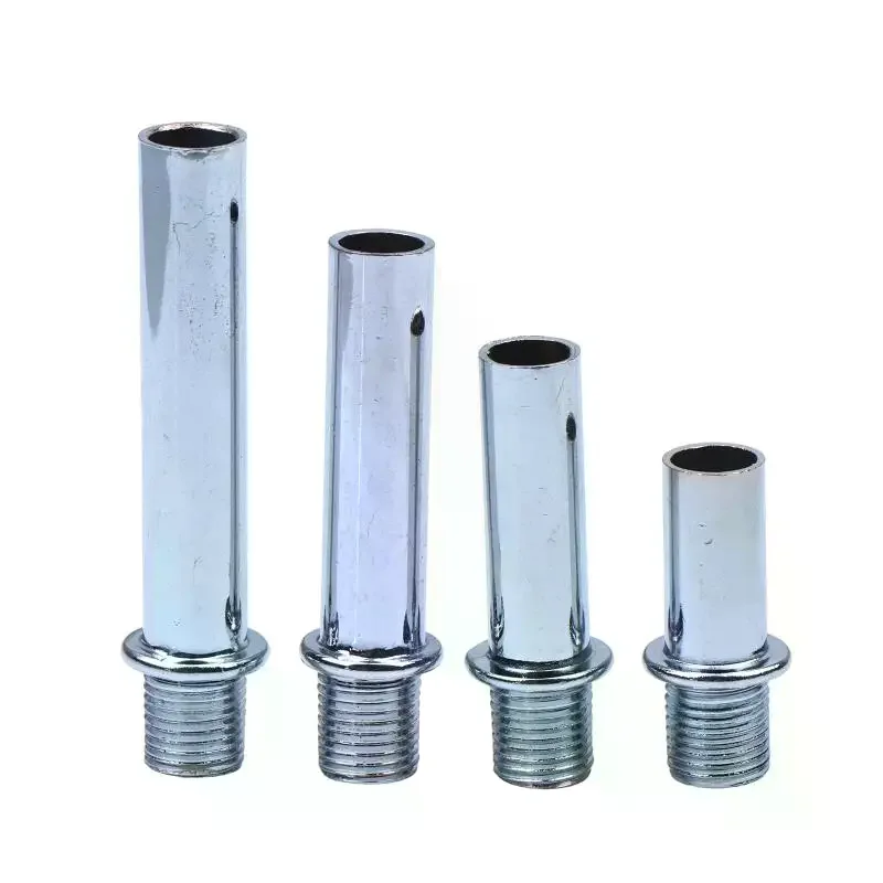 M10 Single-head Male Threaded Pipe External Teeth Hollow Straight Tube Connect G4 Lamp Holder DIY Lighting Accessories