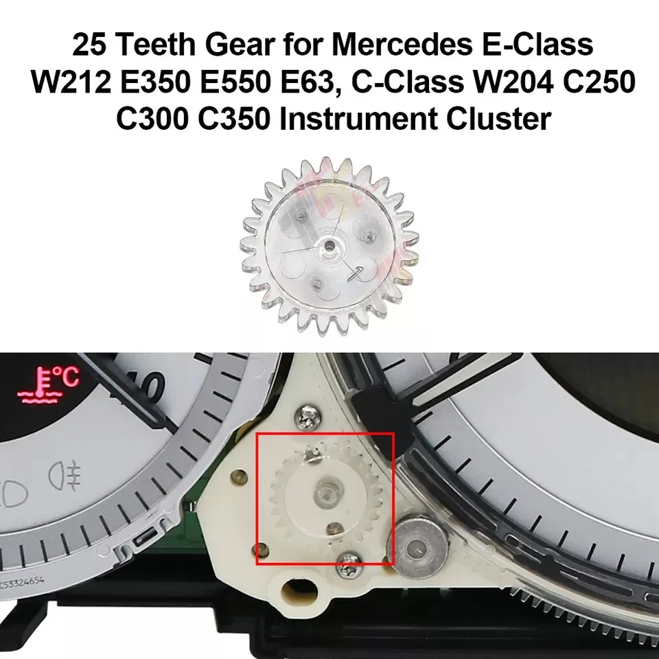 25 Teeth Gear for Mercedes E-Class W212 E350 E63, W204 C-Class C300 Instrument