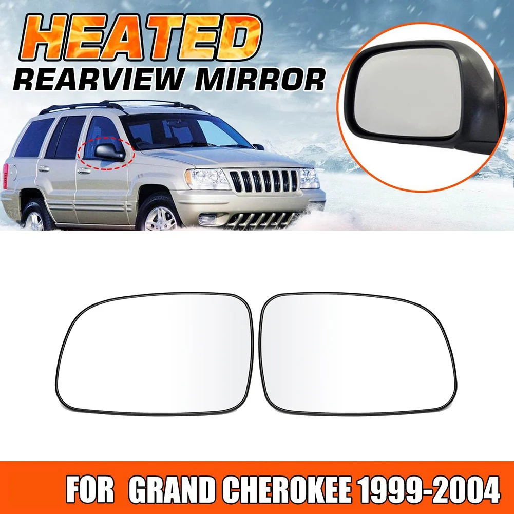 Left Door Wing Side Mirror Glass Heated with Backing Plate for Grand 1999 2000 01 02 03 2004