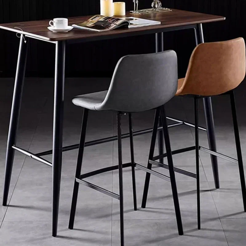 Silla de Bar de oficina de lujo, Taburete de Bar europeo antiarañazos para estudio, diseño para sala de estar, Taburetes Altos Cocina, muebles para