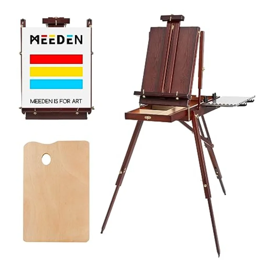

French Easel, Plein Air Easel, Art Easels for Painting Adult, Travel Easels,Portable Artist Easle for Outdoor Painting, Sketchin