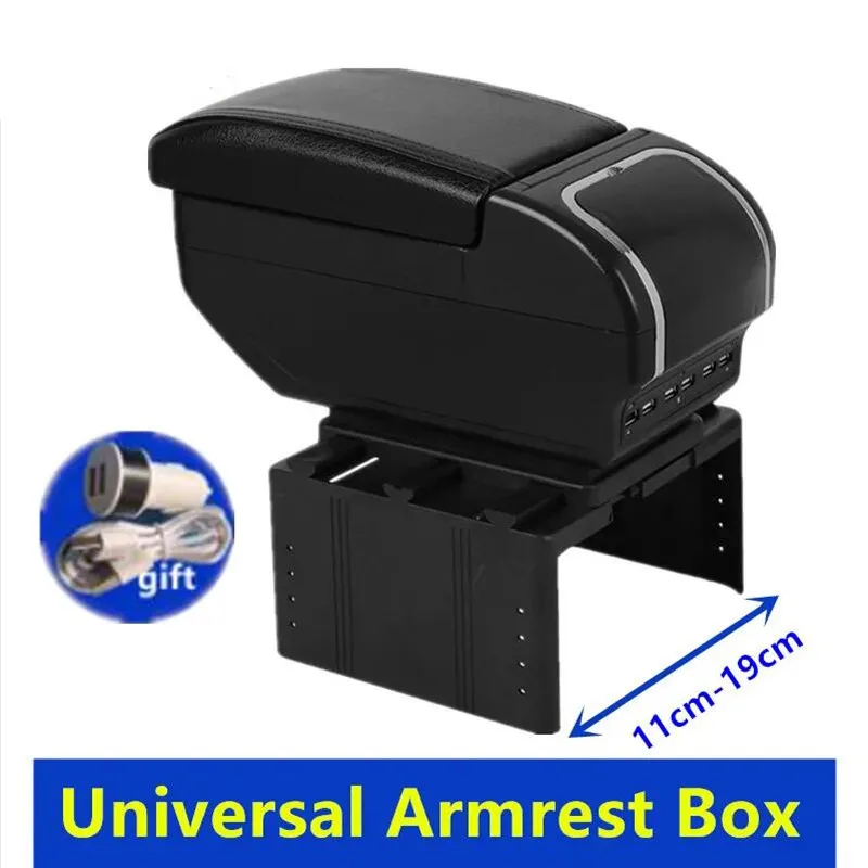 

Universal Car Armrest Box Universal Center Centre Console Armrest Large space Central Store Content box with cup holder ashtray