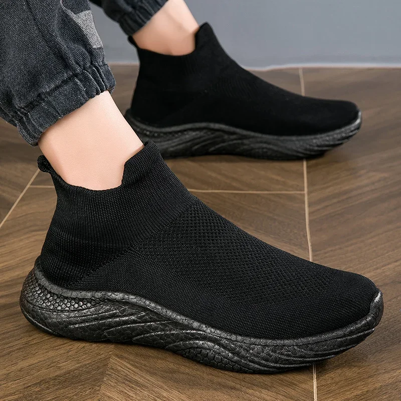 

High Quality Mesh Breathable Men Shoes Non-Slip Men's Sneakers Outdoor Training Hiking Sports Shoes Running Casual Shoes for Men