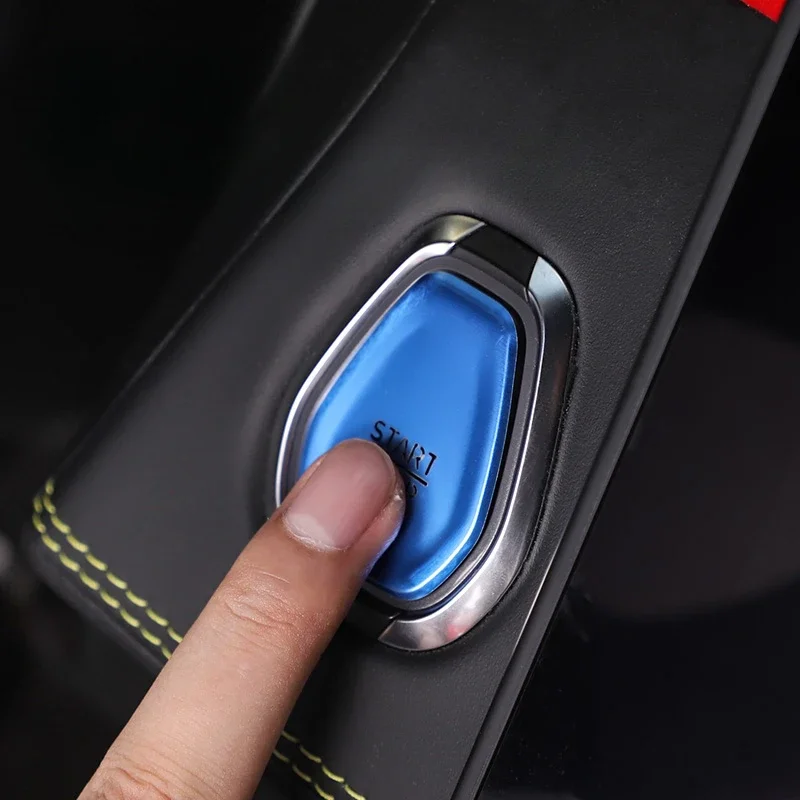 Für Lynk&Co 01 2019–2023 Modelle, globale Version 0506, Ein-Taste, Startschlüssel, dekorativer Aufkleber, Zündung, Autozubehör, Schalter – Detail 2