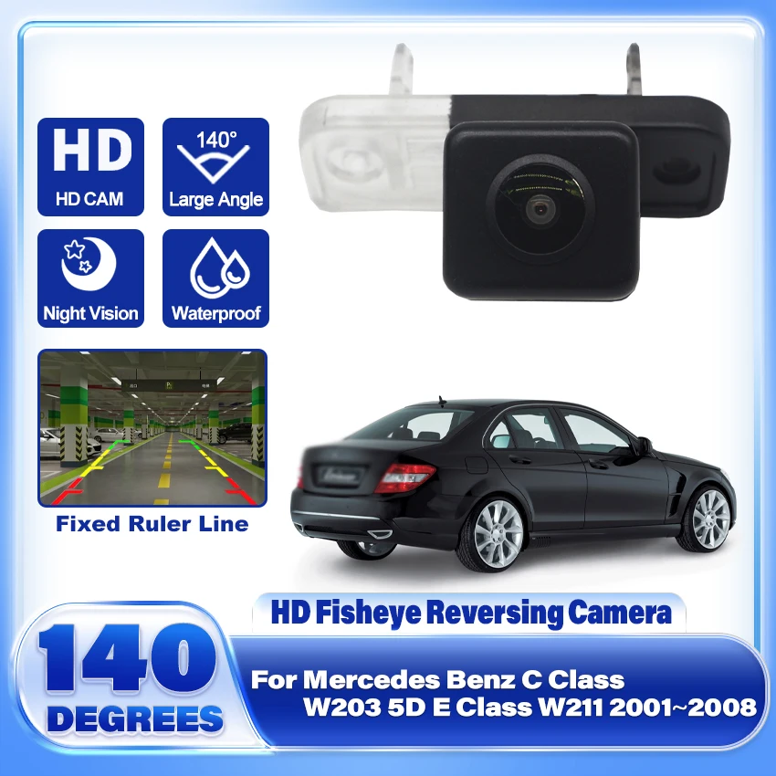 

Автомобильная парковка заднего вида HD камера заднего вида CCD ночного видения для Mercedes Benz C Class W203 5D E Class W211 2001 ~ 2008