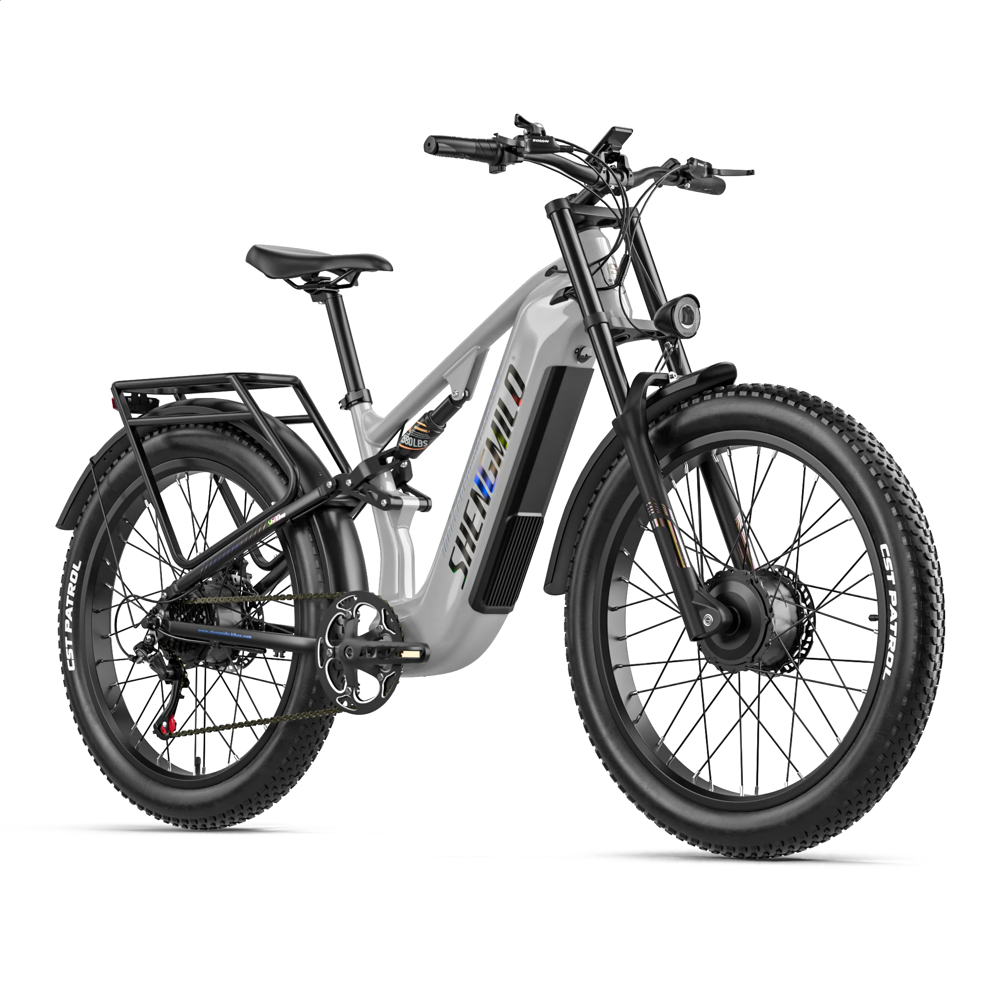 Image of Shengmilo S600 Pro Elektrofahrrad für Erwachsene, mit zwei Motoren, E-Mountainbike für Herren, 48V25Ah Batterie, 26 Zoll Elektrofahrrad, Fat Tire E-Bike.