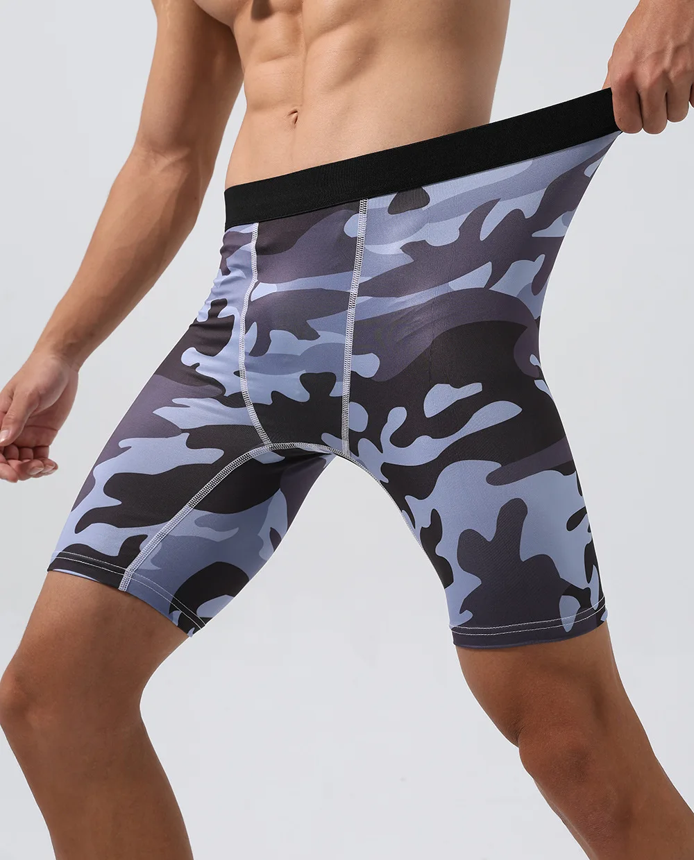 Camouflage Men's Sports Shorts Running Compression Fitness Fashion Muscle Bodybuilding Short Pants Yoga Training Sportswear