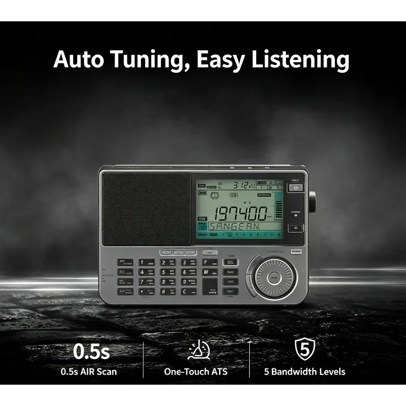 ATS-909X2 Full Band Radio Receiver Professional Emergency Portable Radio For Elderly Multi Band Standby Communication Device