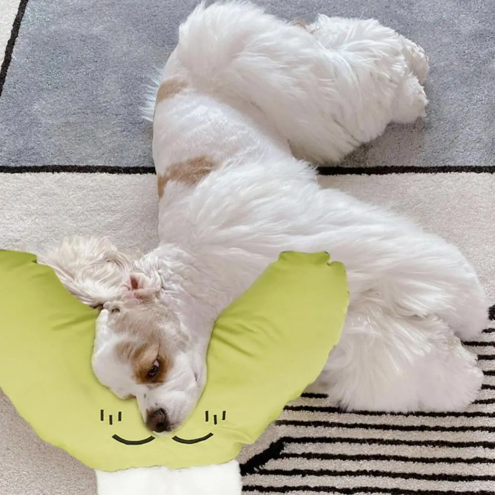 Cat Bed Cushion Comfortable Pet Cushion with Bunny Ears for Dog Cat Soft Crescent-shaped Headrest Neck Cushion for Dogs Cozy Cat