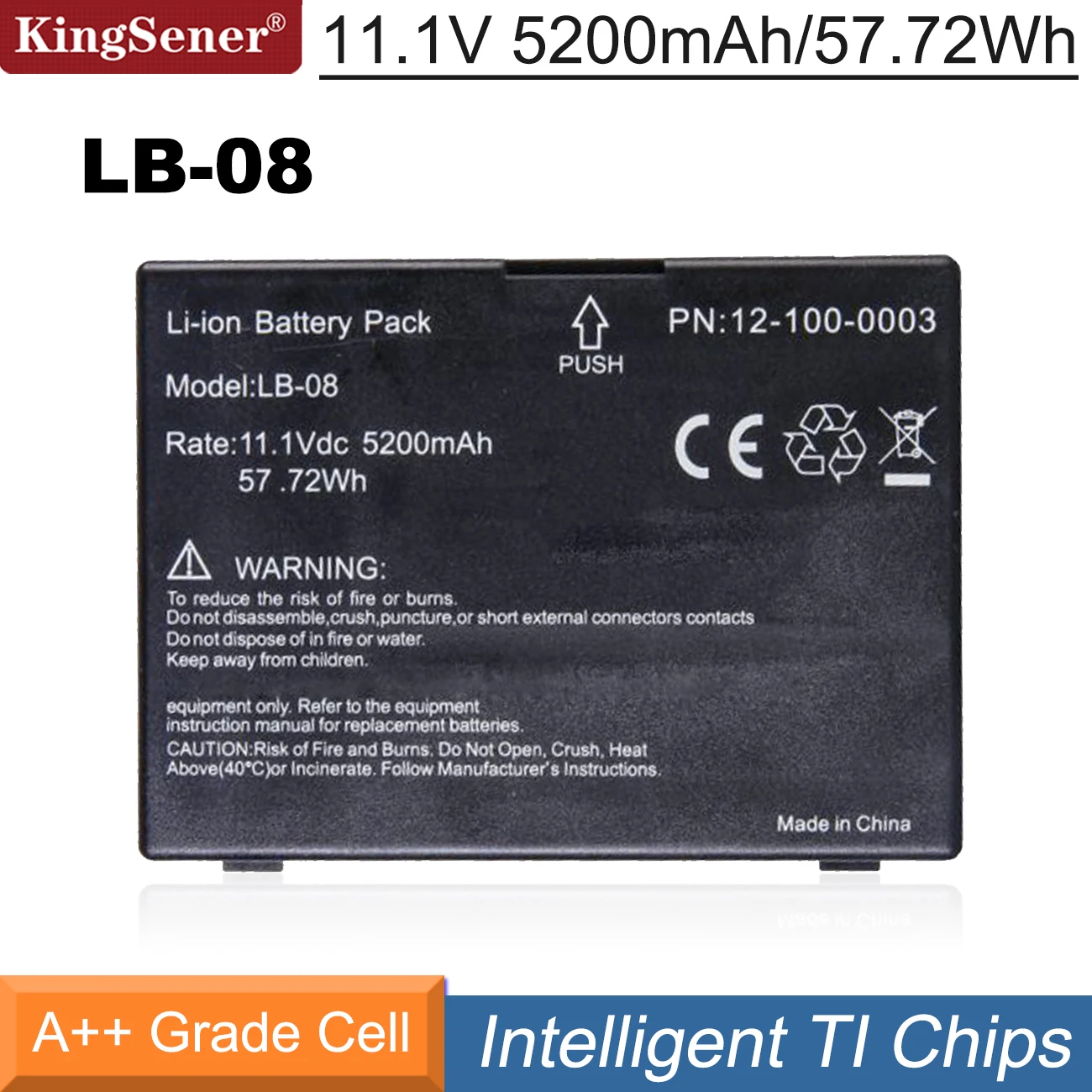 

KingSener New LB-08 Battery For BIOLICHT A5 A6 A8 Q3 V6 LB-0812-100-0003 Vital Signs Monitor Battery