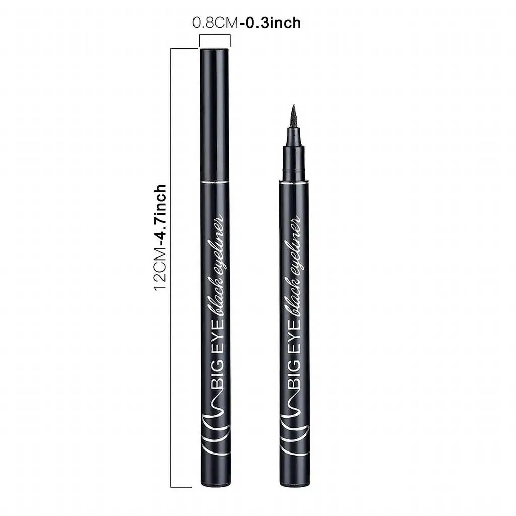 Zwarte Vloeibare Eyeliner Pen Waterdichte Sneldrogende Eyeliner Langdurige Eyeliner Enkele Rijke Eyeliner Pen Make-Up Cosmetica