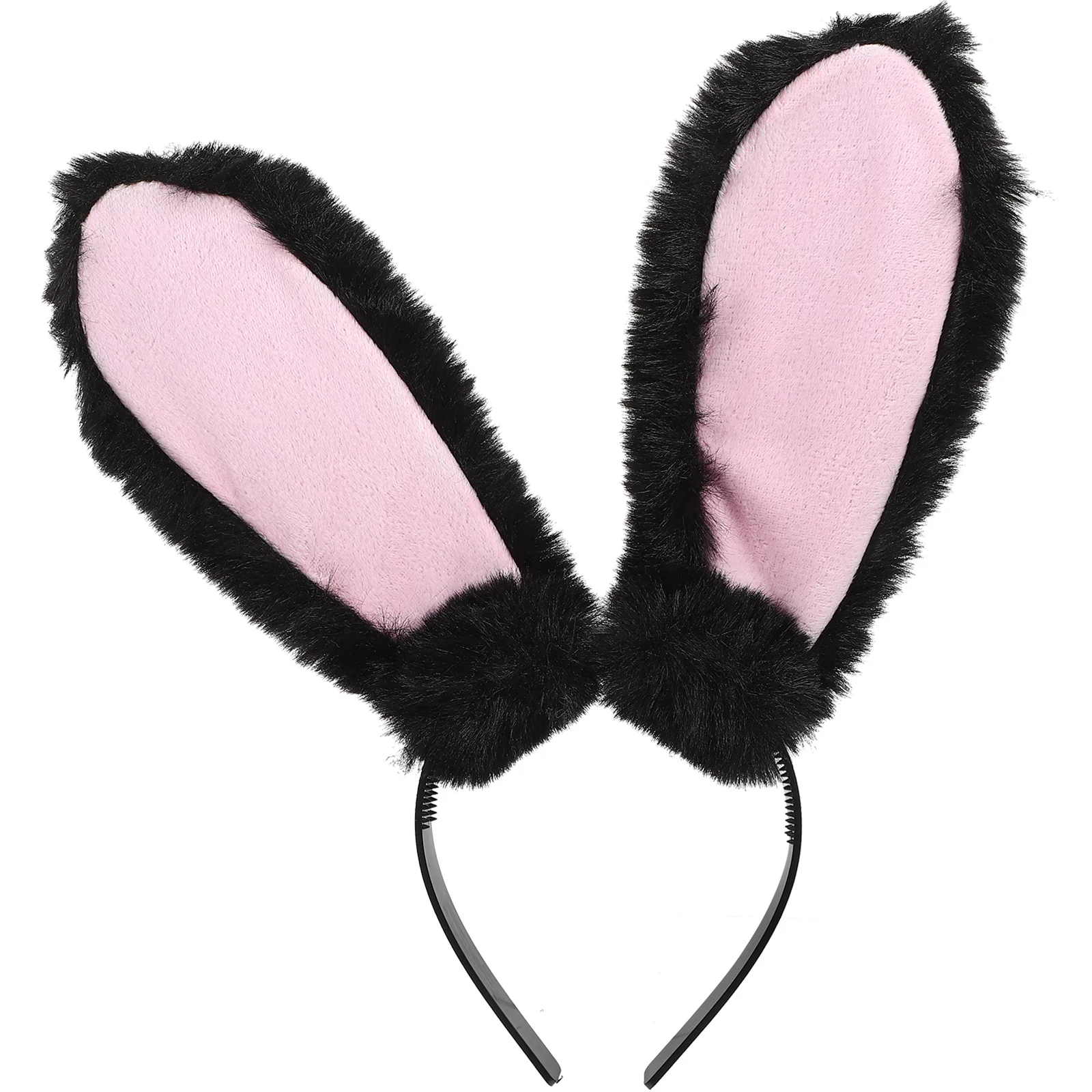 

Headband Rabbit Ears Hair Hoops Props Bunny Cosplay Easter Headwear Cloth Plastic for Costume Party Headbands