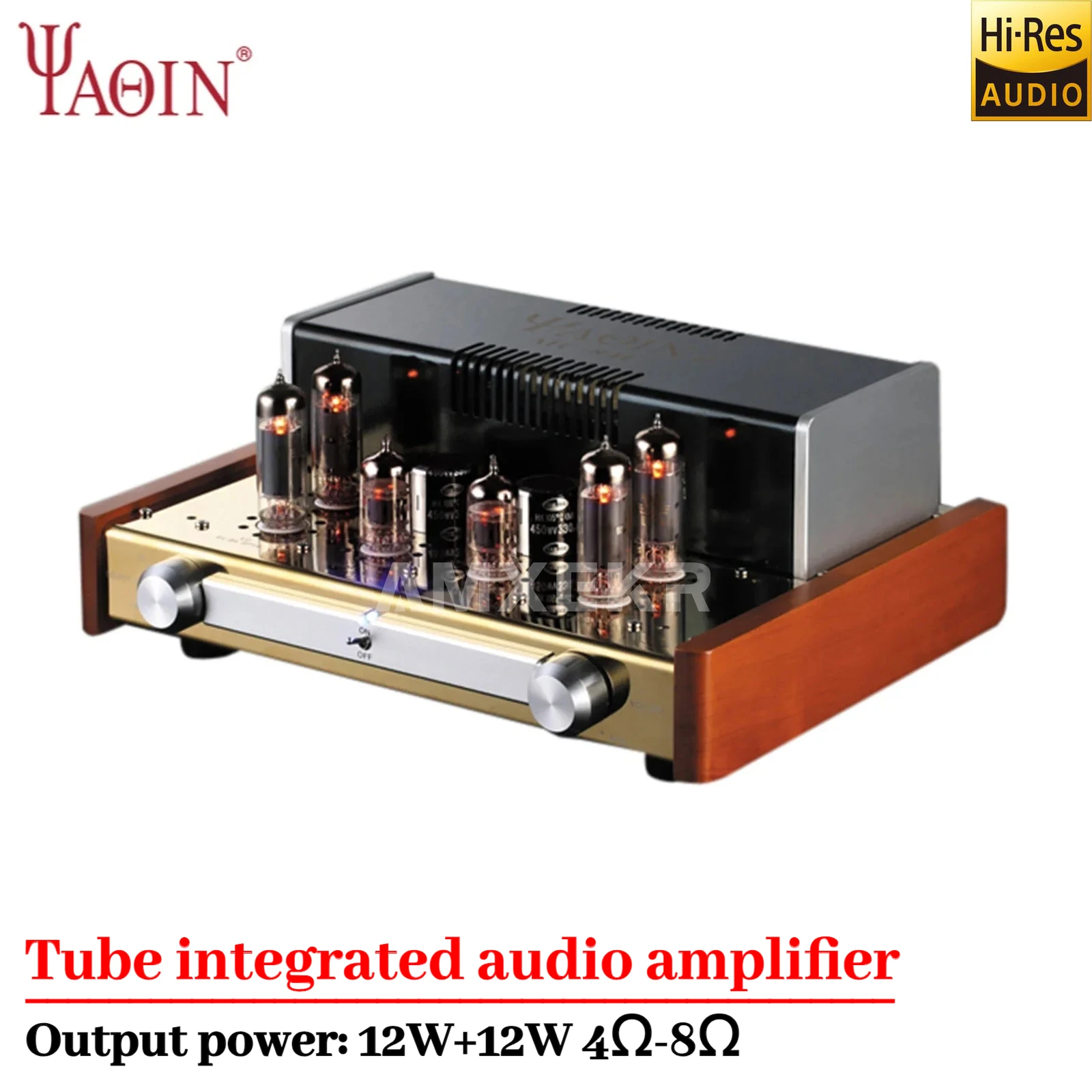 

YAQIN MC-84L Bladder Machine EL84 Vacuum Tube Amplifier 12W*2 Fever HiFi Audio High Fidelity Power Amplifier Home