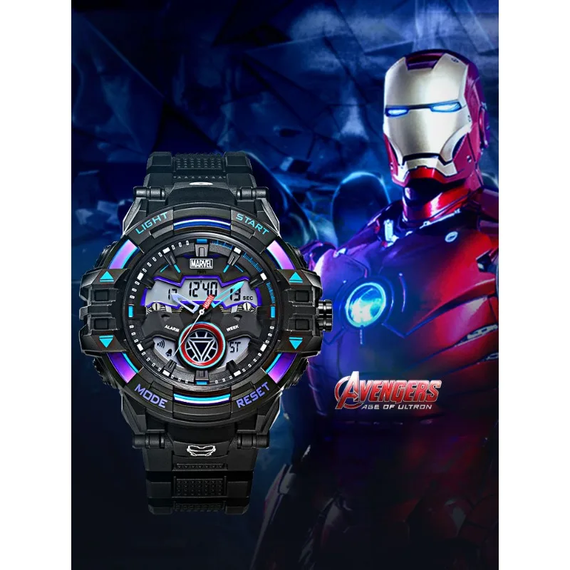 Disney Joint Energy Heart of Steel Boy Animatie Elektronische mechanische lichtgevende horloges