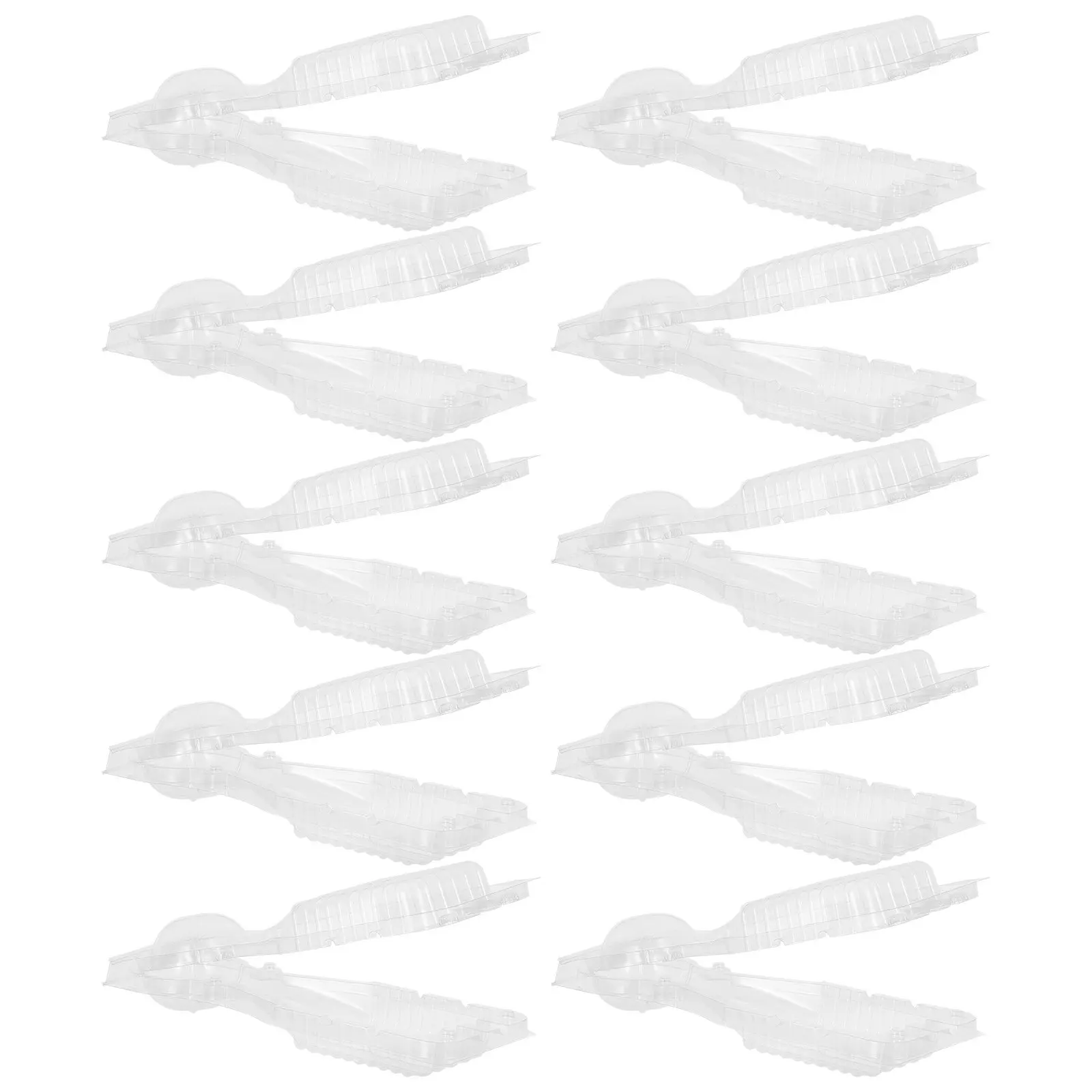 

10 шт. Дышащие пластиковые контейнеры-раскладушки для транспортировки рассады, вентилируемые упаковки для пересадки растений, контейнеры для рассады перца чили