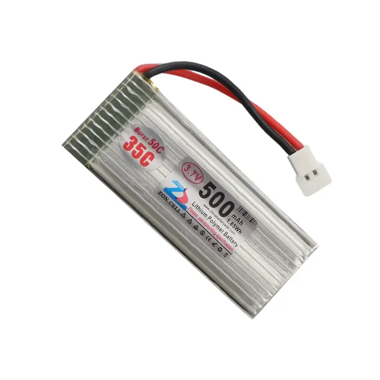 New Hot A In the core 500mAh 3.7V UAV helicopter power electric car lithium polymer battery 552050 Rechargeable Li-ion Cell