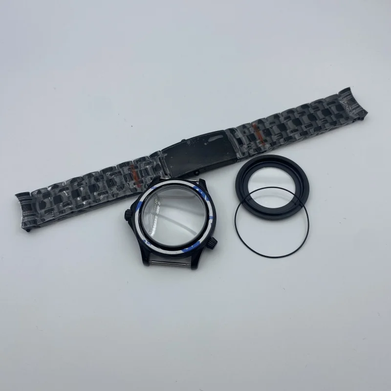 ملحقات تعديل الساعة لـ NH35 Seamaster 300 مجموعة حزام زجاج الياقوت لحركة NH34/NH36