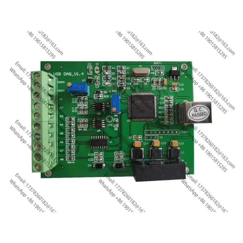 

USBDAQV1 4 data acquisition card 8-channel AD analog 12 bit If you need other models, please contact 17378260182@163.com