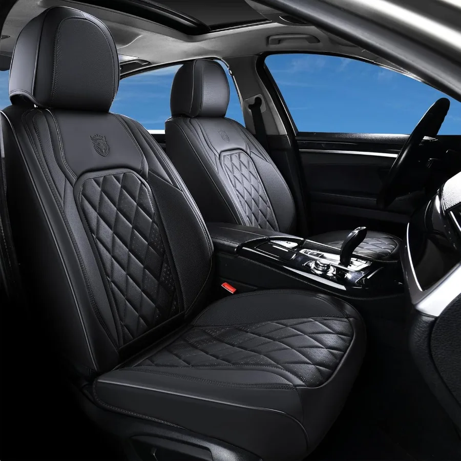 Car Seat Covers Front Seat Cover 2 Pack Waterproof Seat Covers for Cars Luxury Faux Leather Car Seat Cushions Car Seats Protect