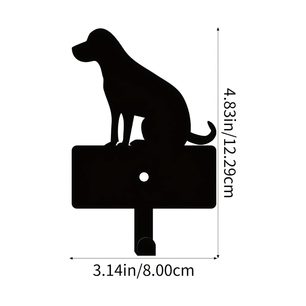 金属製の壁のコートフック,犬の看板,ペットの壁の吊り下げ,動物のハンガー,芸術的な愛好家の贈り物
