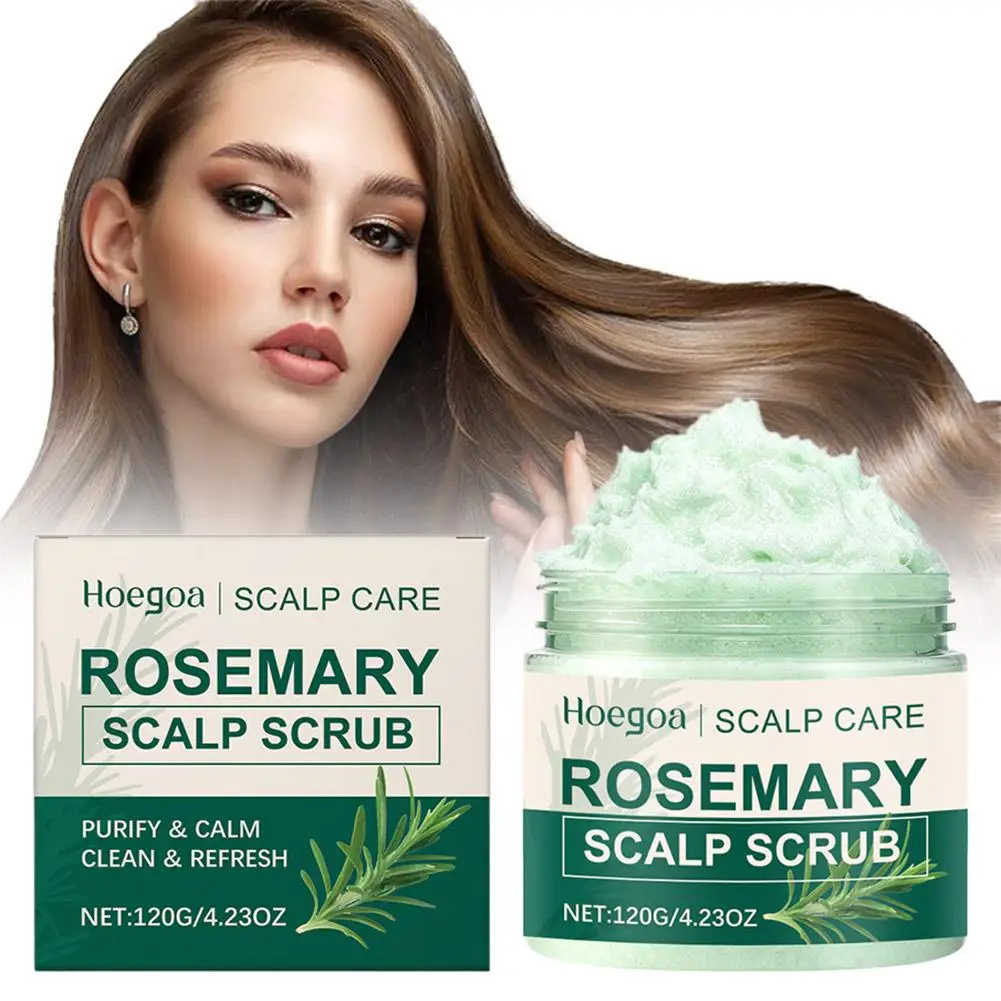 

Скраб для кожи головы с розмарином и силиконовым массажером для кожи головы, шампунь для глубокой перхоти, очистка секрета, снятие контроля, удаление Sebum It A5T4