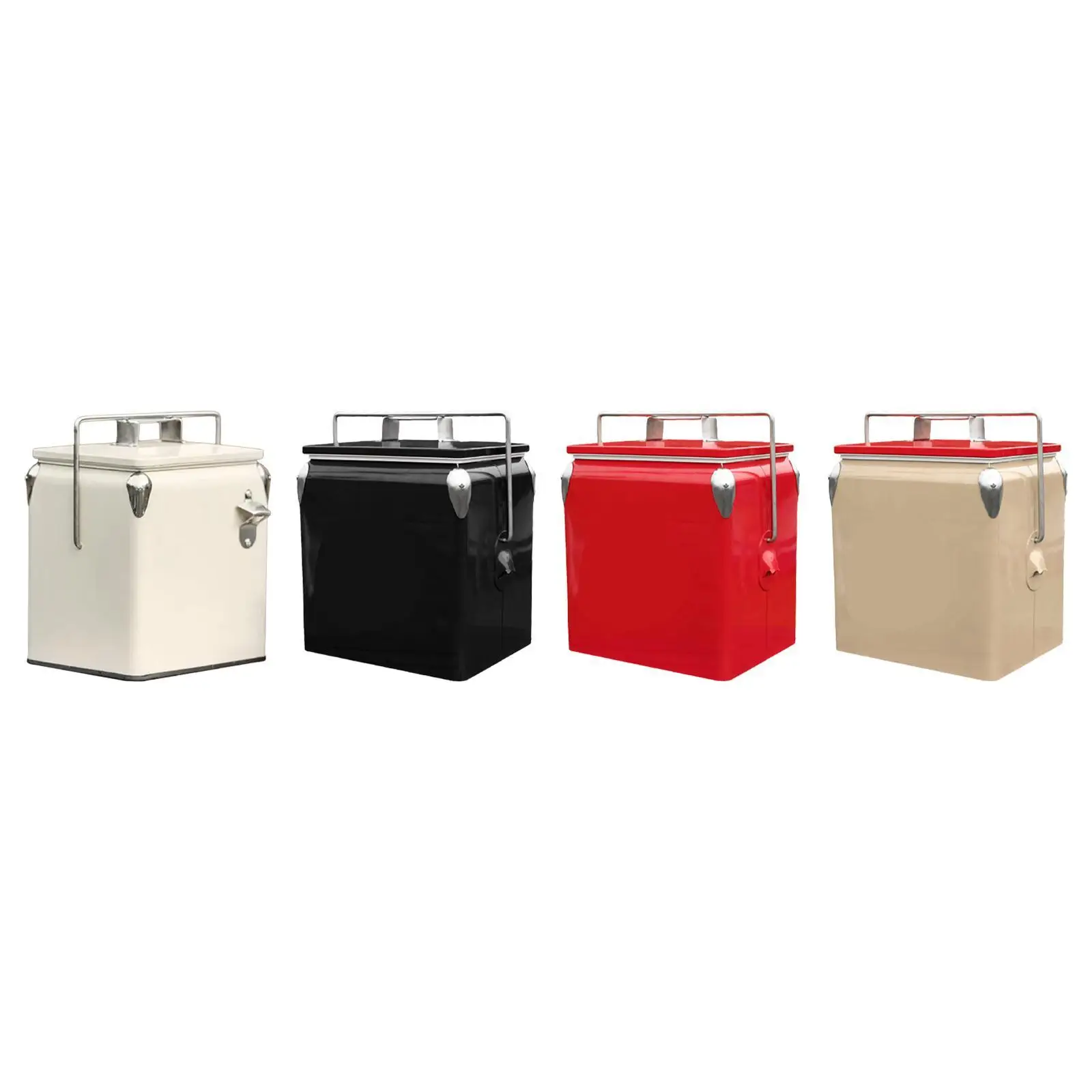 Ice Chest Cooler 13L with Handle Hard Cooler Ice Bucket Insulated Box Ice Box