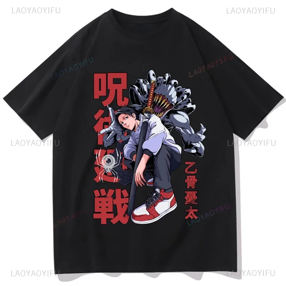 Japanese Anime Jujutsu Kaisen Top Yuta Okkotsu Printed Fashion Shirt Harajuku Casual T-shirt for Both Men and Women