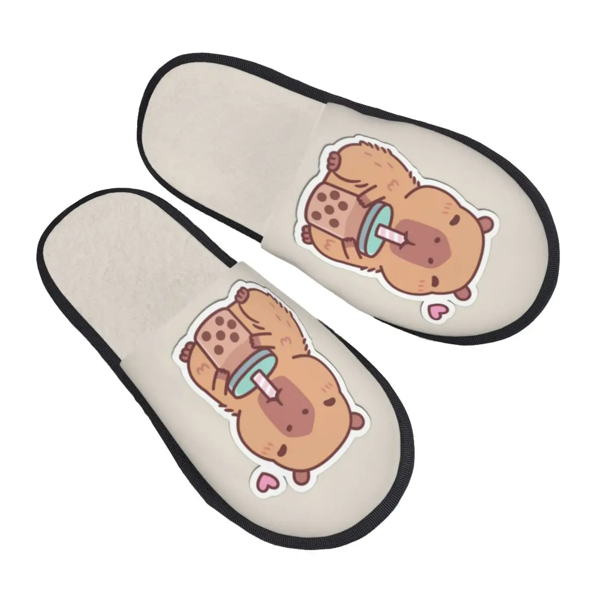 

Custom Capybara Soft Memory Foam House Slippers Women Comfy Warm Anti-skid Sole Slipper