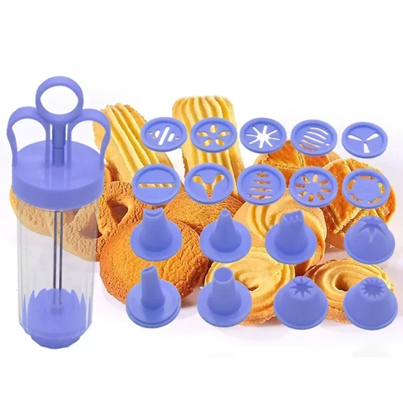 New Diy Manual Cookie Press Maker Machine Gun Decorating Squeezing Machine for Making Biscuit Device Fritters Baking Tool