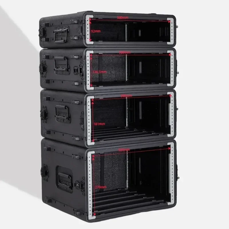 

PE Plastic Professional Tool Box Organizer Stage Equipment Cabinet Audio Amplifier Portable Tool Box Shockproof Tools Packaging