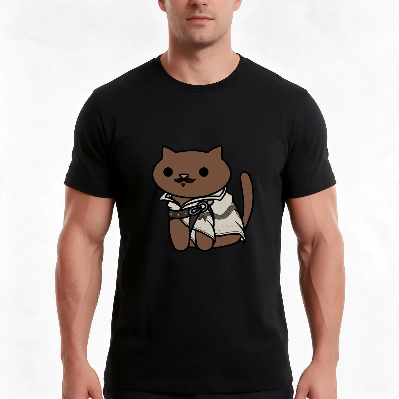Dorian the Cat T-Shirt Summer Casual Cotton Tee Oversized Streetwear Tops Vintage Graphic Print Loose Fit Short Sleeve
