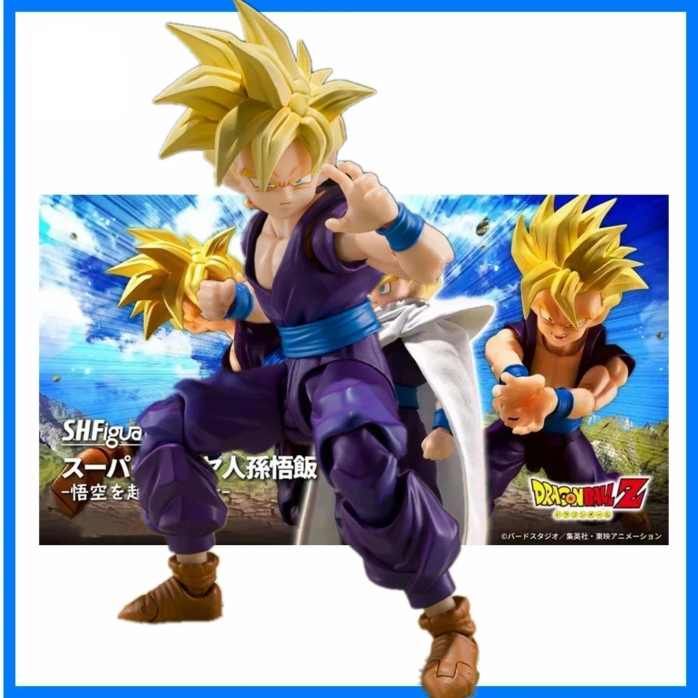 In Stock Original Bandai Dragon Ball Z SHF Goku Super Saiyan Son Gohan Anime Action Figures PVC Collectible Models Toys Gifts