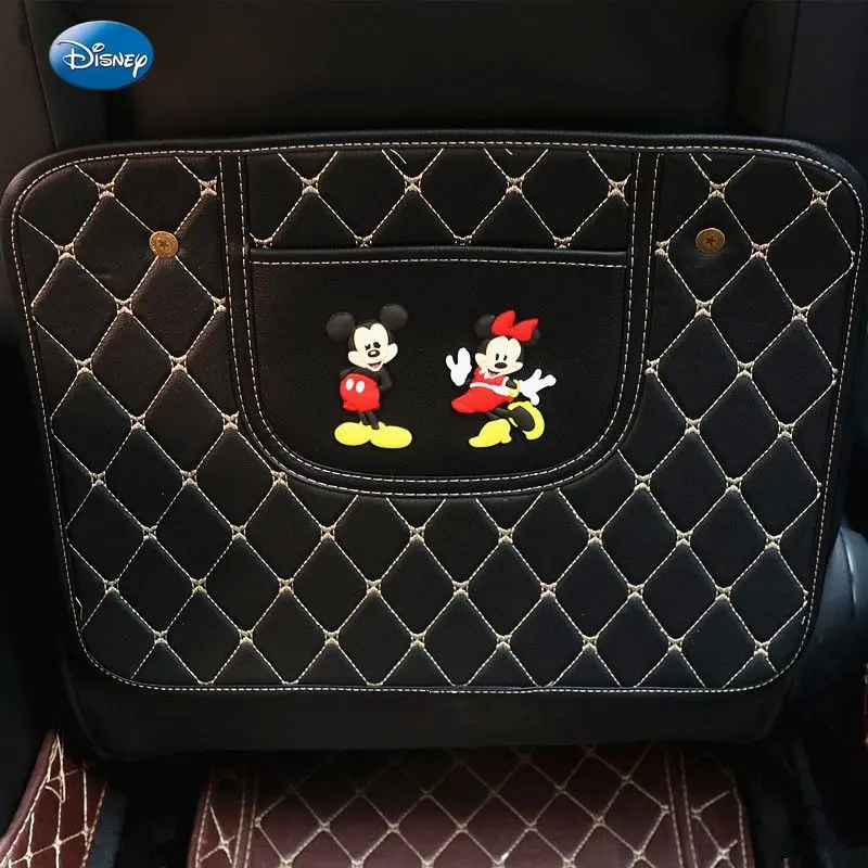 

Disney car seat anti-kick pad storage bag anti-kick sticker cartoon car rear seat back anti-wear and anti-dirty cover protective