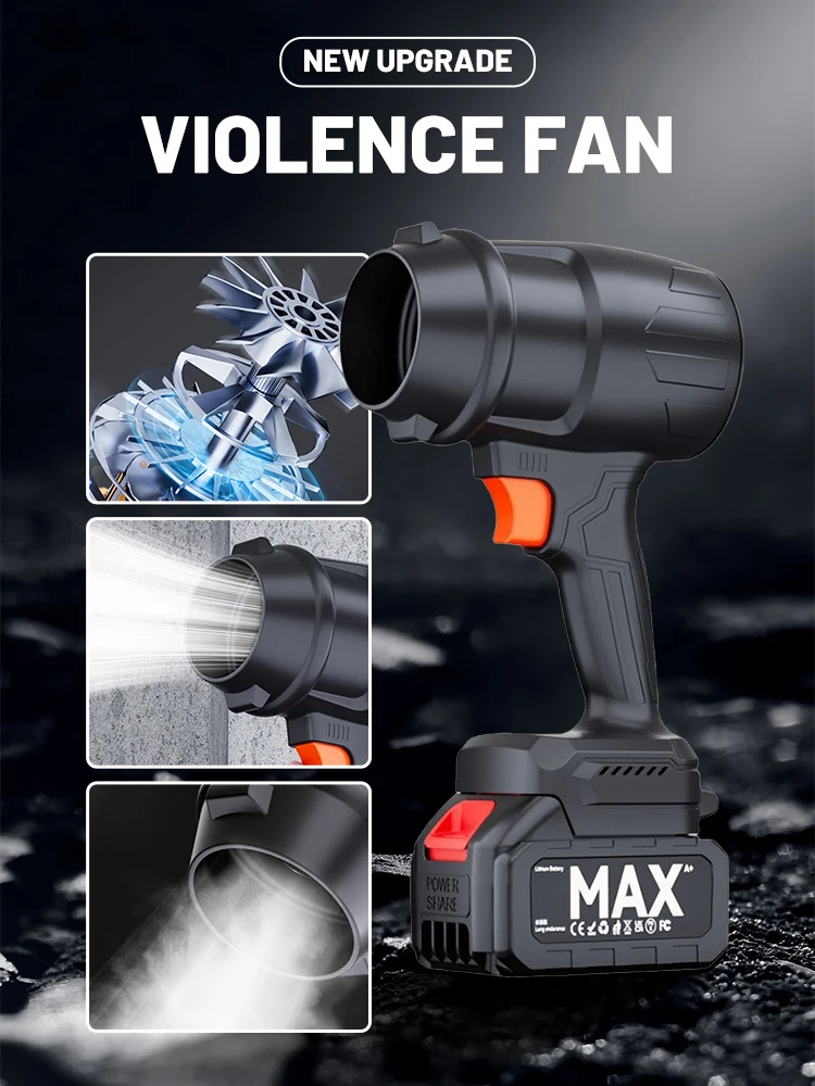 Turbo jetventilator 30.000 RPM Mini Turbo Fan Elektrische Air Duster Verstelbare windsnelheid Turbo Gewelddadige Blower Oplaadbaar Met batterij