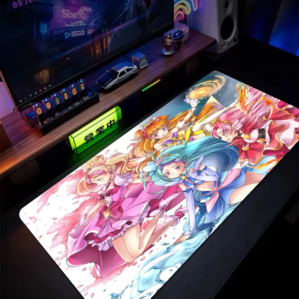 Precure Hirogaru Sky! New Laptop Gaming Mice Mousepad Size for large Edge Locking Game Keyboard Pad #5