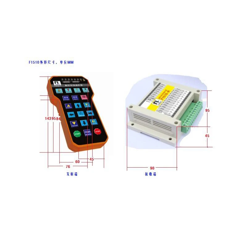 Plasma cutting controller F2100B F2300A F2300B F2100 F2300 F2500 remote controller F1510 R1610 F1521 wireless Fangling