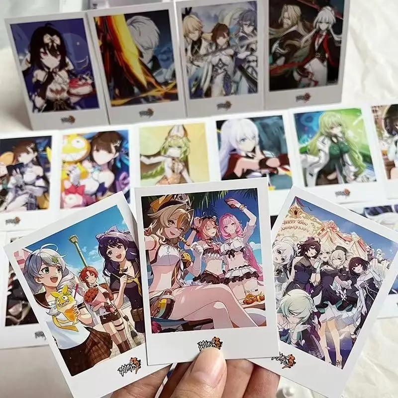 Honkai Impact 3 karty do kolekcji gier wykwintne karty LOMO Elysia Kiana Kaslana Hobby zabawki dla dzieci figurka na prezent Anime