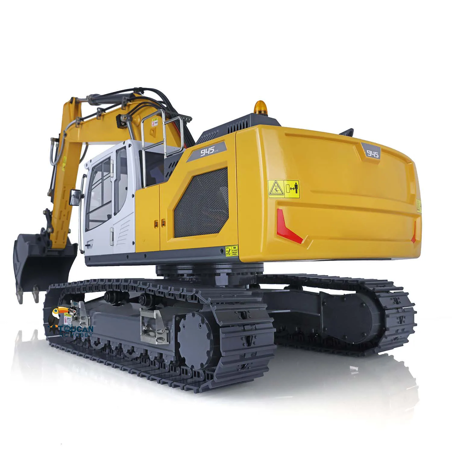 XDRC 945 RC Hydraulic Excavator 1/14 RC Metal Digger Heavy Duty Machine Remote Control Construction Truck Car Lights Toy TH20590