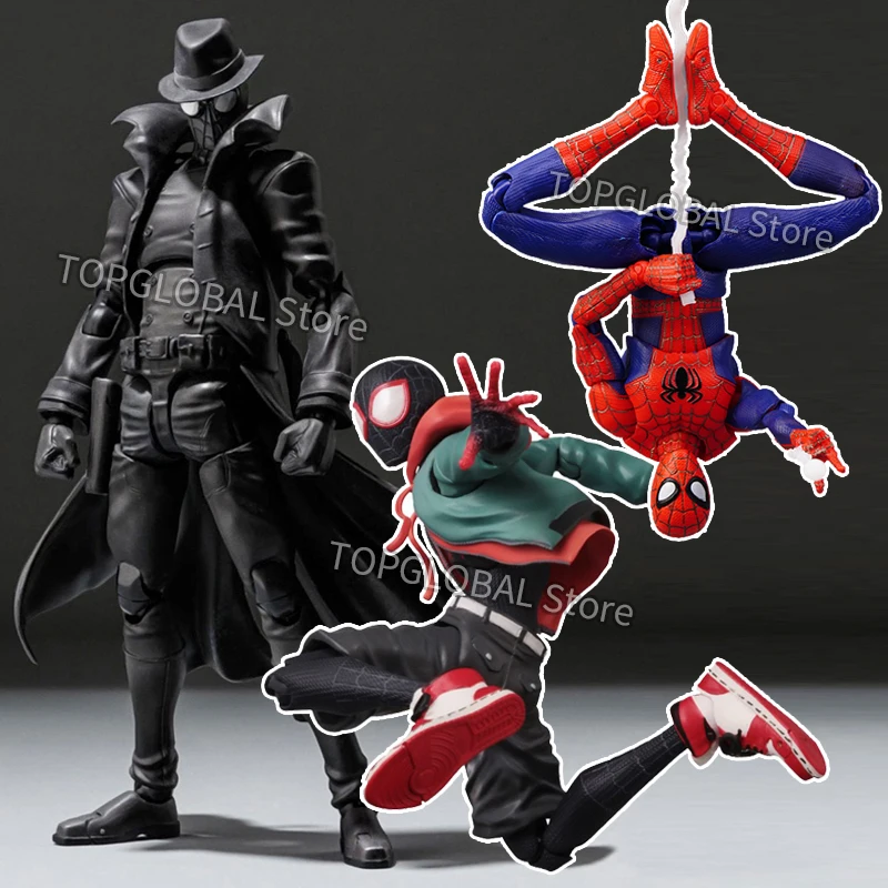 Sv acción Spiderman Nior colección de figuras de acción Sentinel Miles Morales Spider-Man en el verso de araña figuras modelo Juguetes