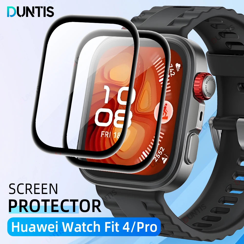 Screen Protector for Huawei Watch Fit 4 / 4 Pro 3D Curved Screen Protector Ultra-HD Full Coverage Protective Film Accessories