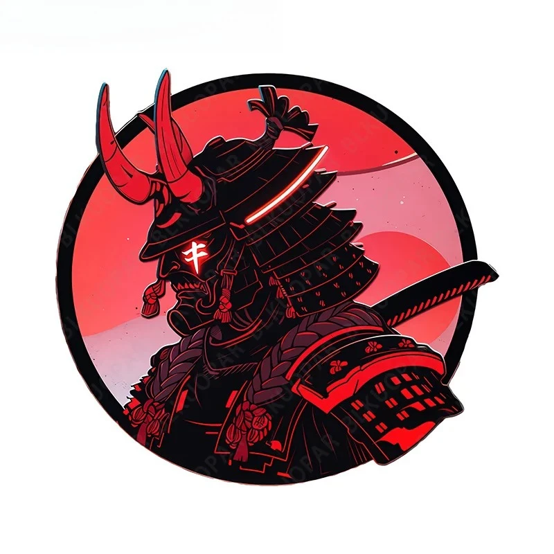 

1 шт., благородная яркая наклейка самурая-клейкая наклейка для шлема, настенного зеркала, поверхности шкафа, личного декора