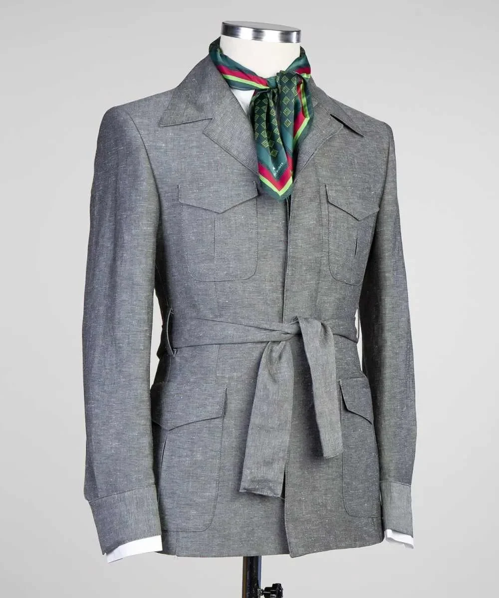 Simple Mens Suits 2 Pieces Jacket Pants Notch Lapel Single Breasted Office Commuting Customized Trajes Para Hombre