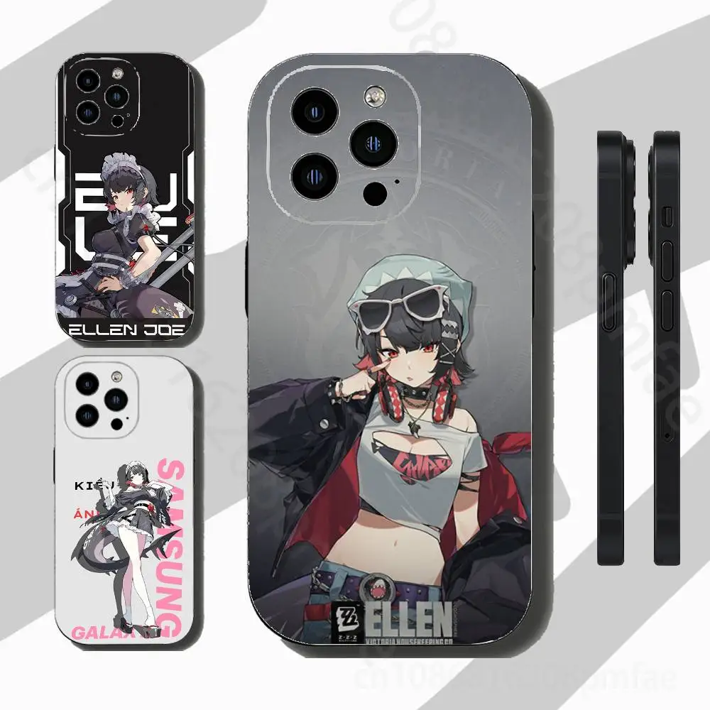 

Zenless Zone Z-Zero Ellen Joe Phone Case For iPhone 17,16,15,14,13,12,11 Pro,Max,Plus,X,XS,XR,SE,Mini