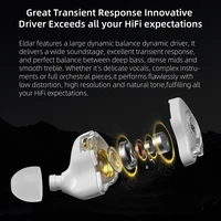Écouteurs KZ Eldar 1DD Dynamic Driver, IEM équilibrés, intra-auriculaires, sportifs, HiFi stéréo, filaires, PK EDX PRO X 4