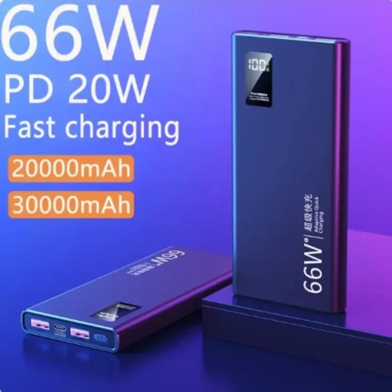 Power Bank 20000mah 66wiPhone's Ultra High Speed Charging 131415 Huawei Xiaomi Samsung PD20w External Battery Charger Power Bank