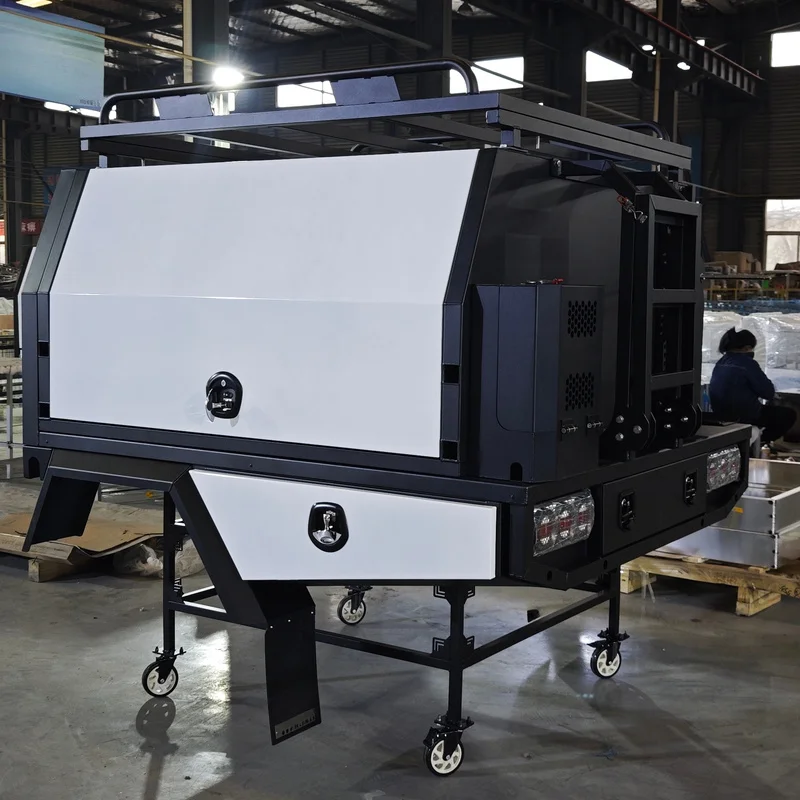 High‑Quality Heavy‑Duty Custom‑Accessory Aluminum Ute Tray Canopy, 4×4 Dual‑Cab Pick‑Up Storage System