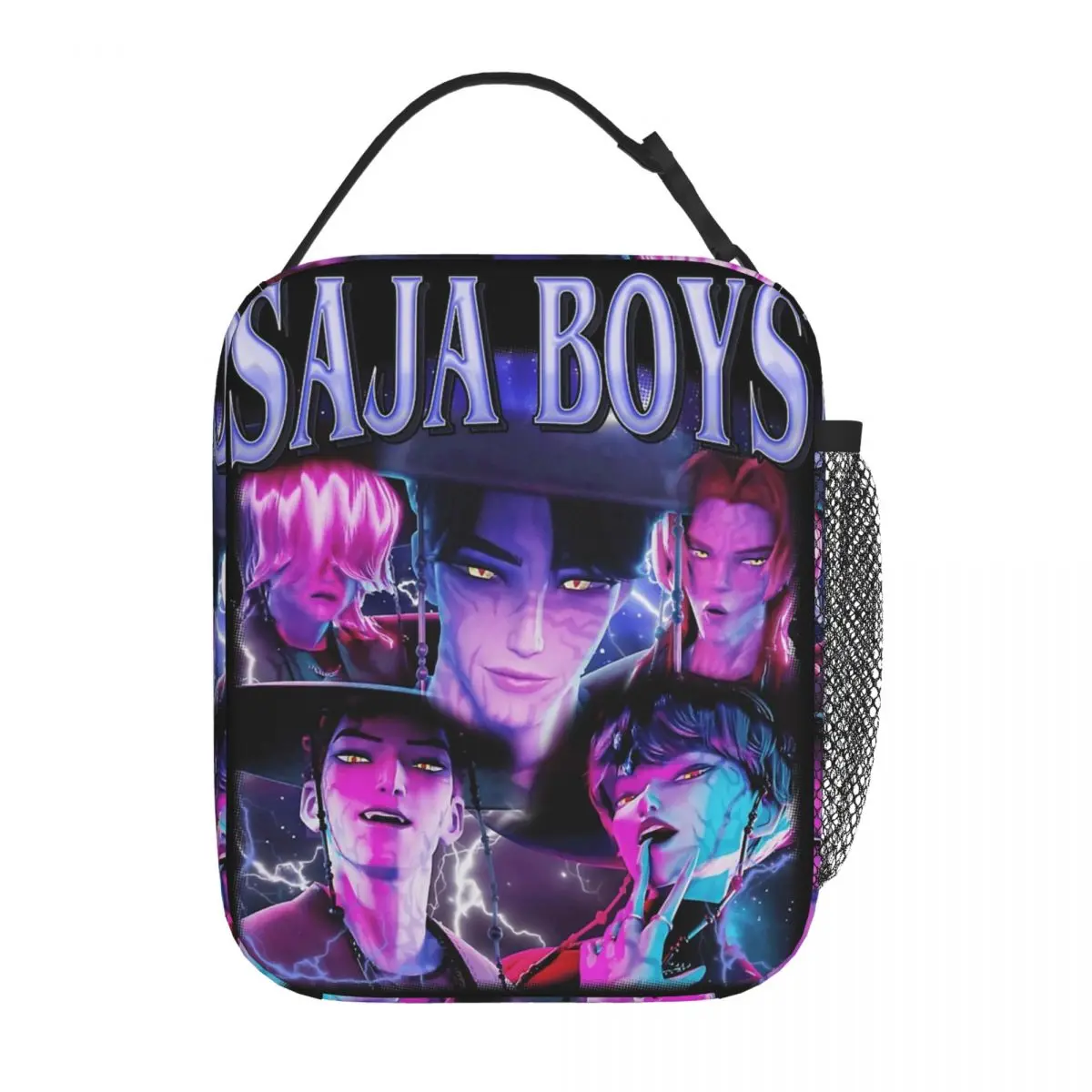 

Saja Boys Kpop Demon Hunters Insulated Lunch Bag Leakproof Meal Container Thermal Bag Lunch Box Tote Beach Travel Girl Boy