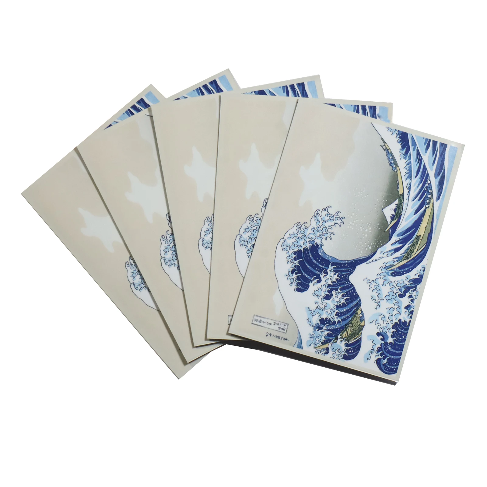 Yu-Gi-Oh Card Sleeves  Artwork The Great Wave off Kanagawa Covers Color Protector Card Shield Japanese Small Sized Gaming Cards