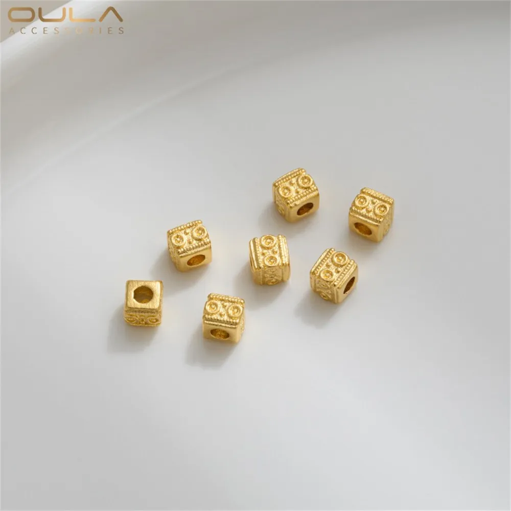 إكسسوارات خرز ذهبي رملية مصنوعة يدويًا يمكنك صنعها بنفسك على شكل قلب أوراق شجر ونجوم شخصيات ميمونة دلو مجوف وخرز من الخيزران